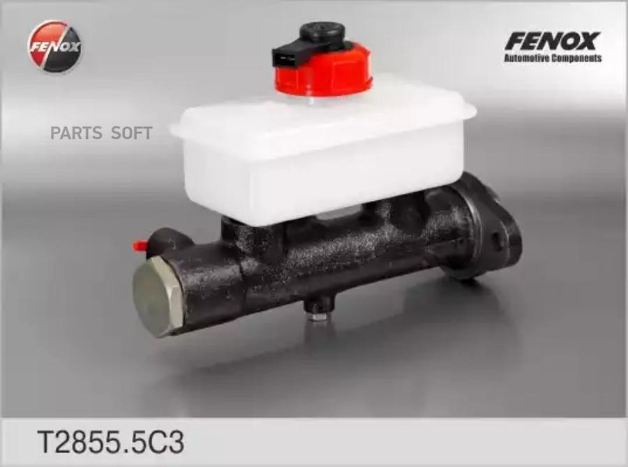 

FENOX T2855.5C3 Цилиндр главный привода тормозов, чугун; с бачком и датчиком () 1шт