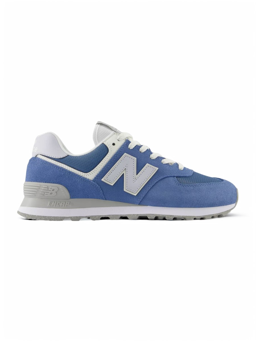 

Кроссовки унисекс New Balance 574 синие 9 US, Синий, 574