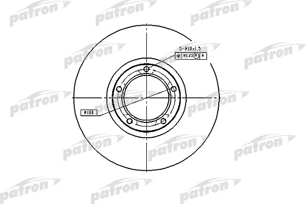 

Тормозной диск PATRON комплект 1 шт. PBD1653