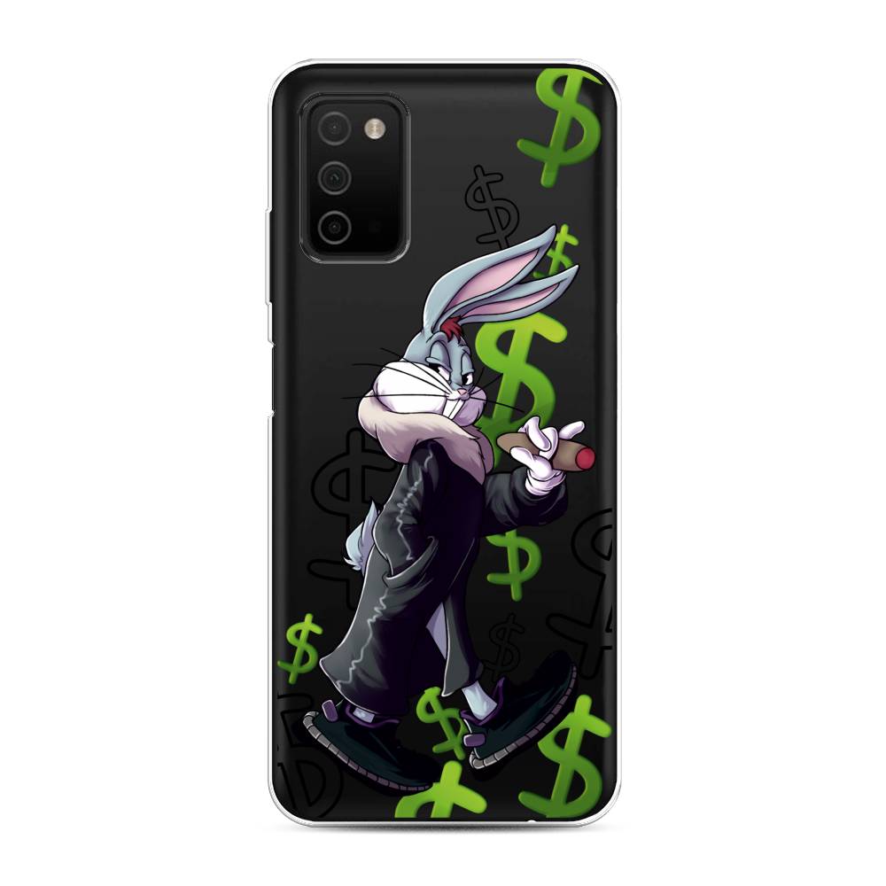 

Чехол на Samsung Galaxy A03s "Rich Bugs Bunny", Зеленый;черный;голубой, 2103250-6