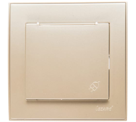 

Розетка встраиваемая Lezard RAIN 703-3030-123 жемчужно-белая, Бежевый