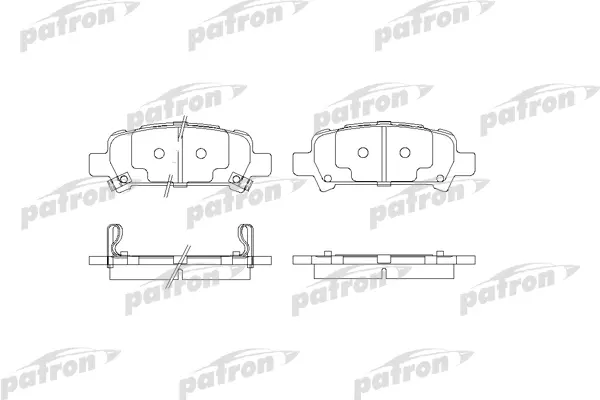 

Колодки тормозные дисковые задн SUBARU: FORESTER 97-02, FORESTER 02-, IMPREZA 98-00, IMPRE