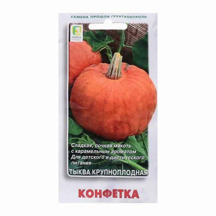 

Семена Тыква крупноплодная "Поиск" Конфетка 10шт