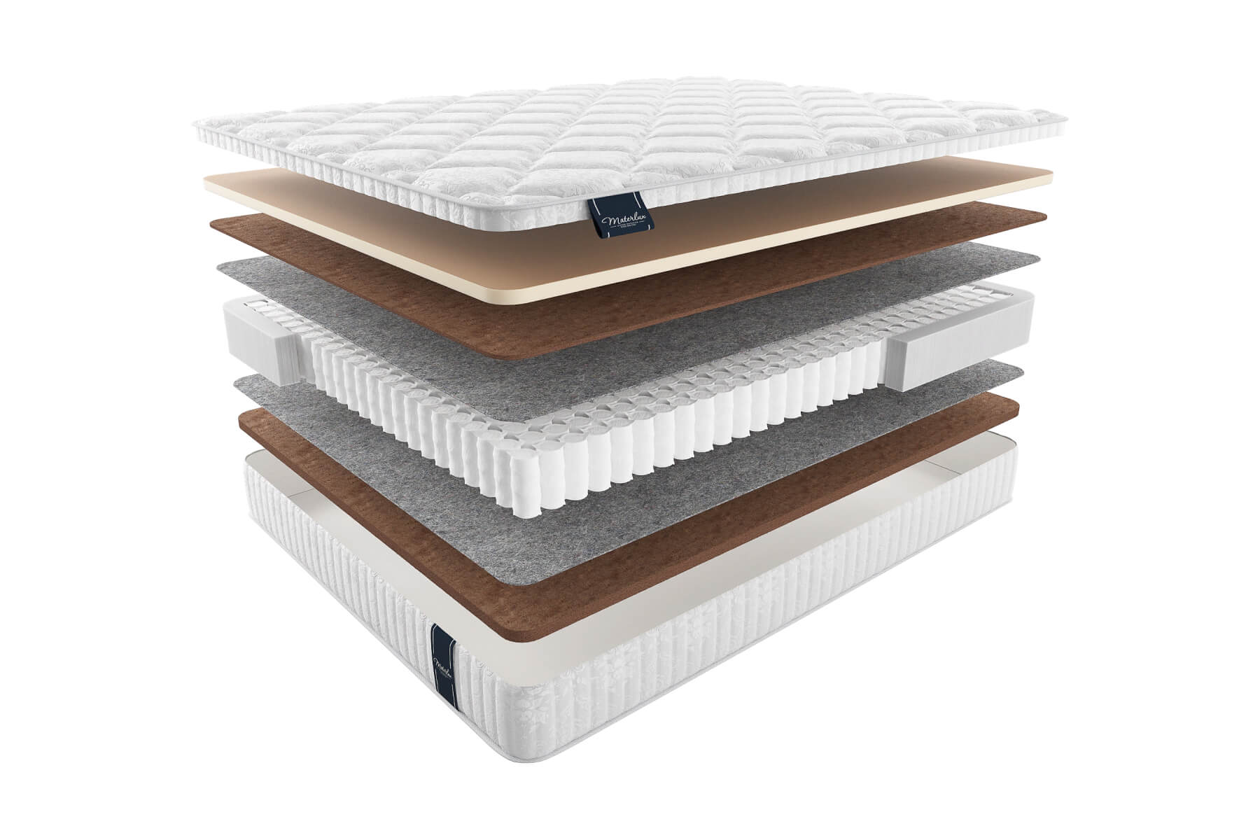 

Матрас MaterLux Supreme 160X190, Белый;коричневый, SUPREME