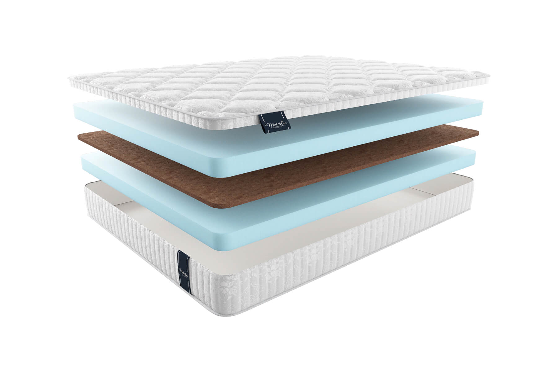 

Матрас MaterLux Super Ortopedico 200X200, Белый;серый, SUPER ORTOPEDICO