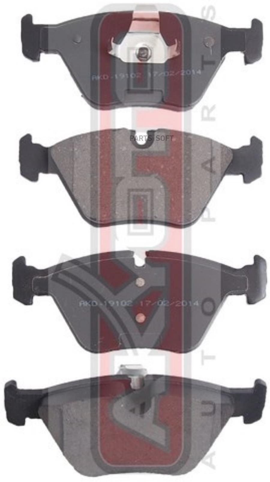 

Тормозные колодки Akyoto дисковые передние AKD-19102