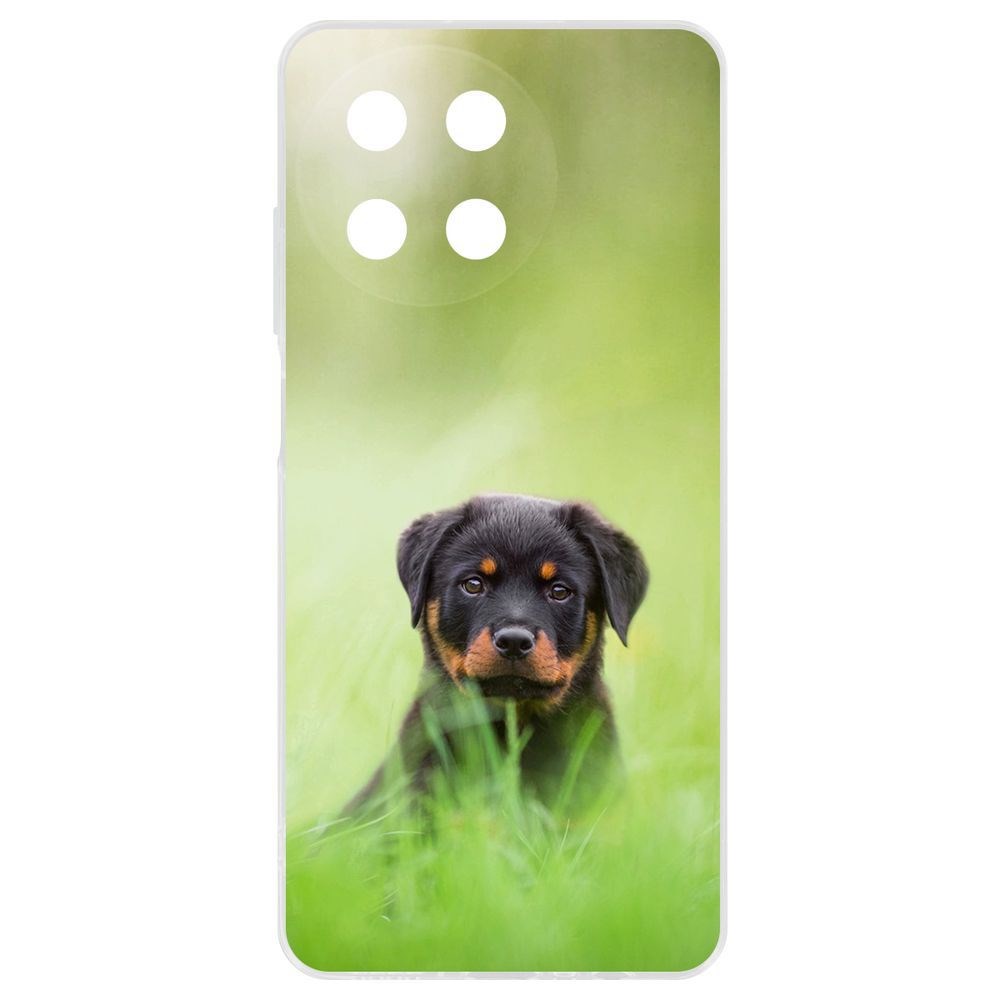 

Чехол-накладка Krutoff Clear Case Щенок ротвейлера для Realme 11 4G, Прозрачный