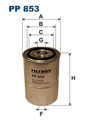 фото Фильтр топливный filtron pp853