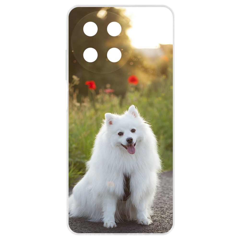 

Чехол-накладка Krutoff Clear Case Белый шпиц для Realme 11 4G, Прозрачный