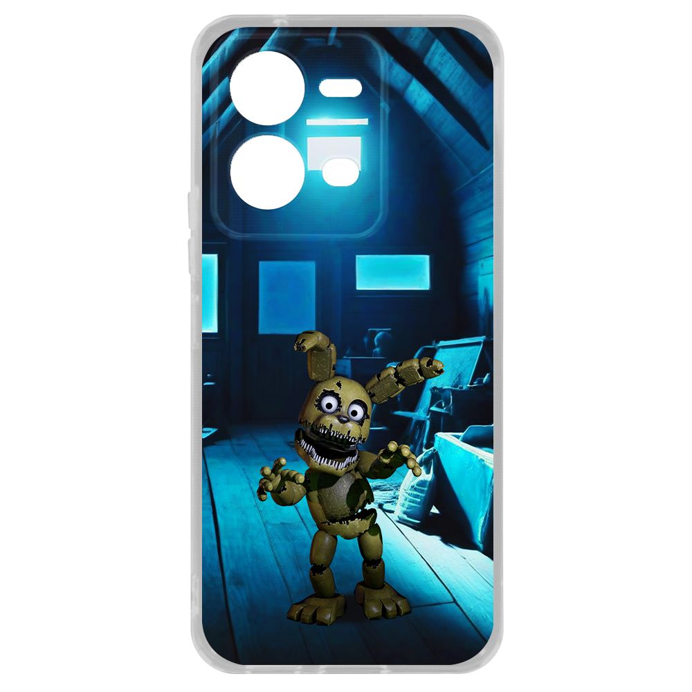 

Чехол-накладка Krutoff Clear Case ФНАФ - Плюштрап для Vivo V25e, Прозрачный