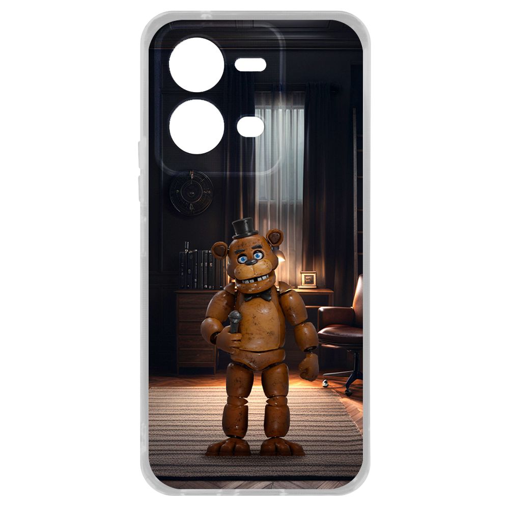 

Чехол-накладка Krutoff Clear Case ФНАФ - Медведь Фредди для Vivo V25e, Прозрачный