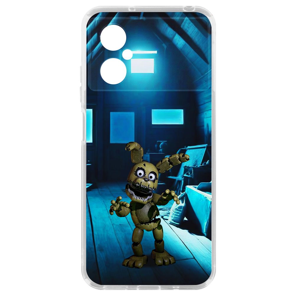 

Чехол-накладка Krutoff Clear Case ФНАФ - Плюштрап для Xiaomi Poco M4 5G, Прозрачный