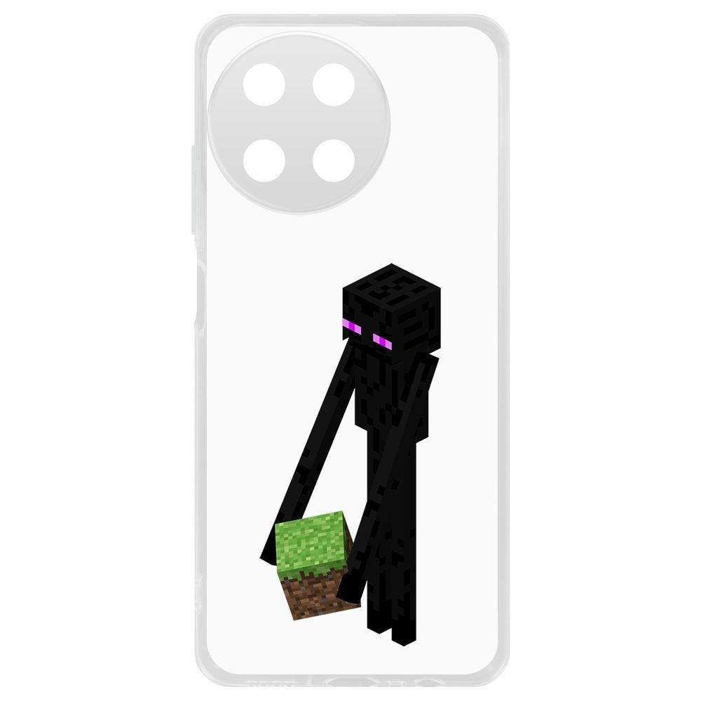 

Чехол-накладка Krutoff Clear Case Minecraft-Эндермен для Realme 11 4G, Прозрачный