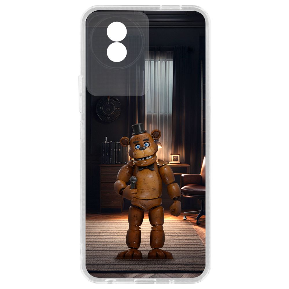 

Чехол-накладка Krutoff Clear Case ФНАФ - Медведь Фредди для Vivo Y02, Прозрачный