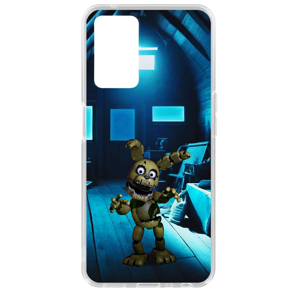 

Чехол-накладка Krutoff Clear Case ФНАФ - Плюштрап для Oppo A96, Прозрачный