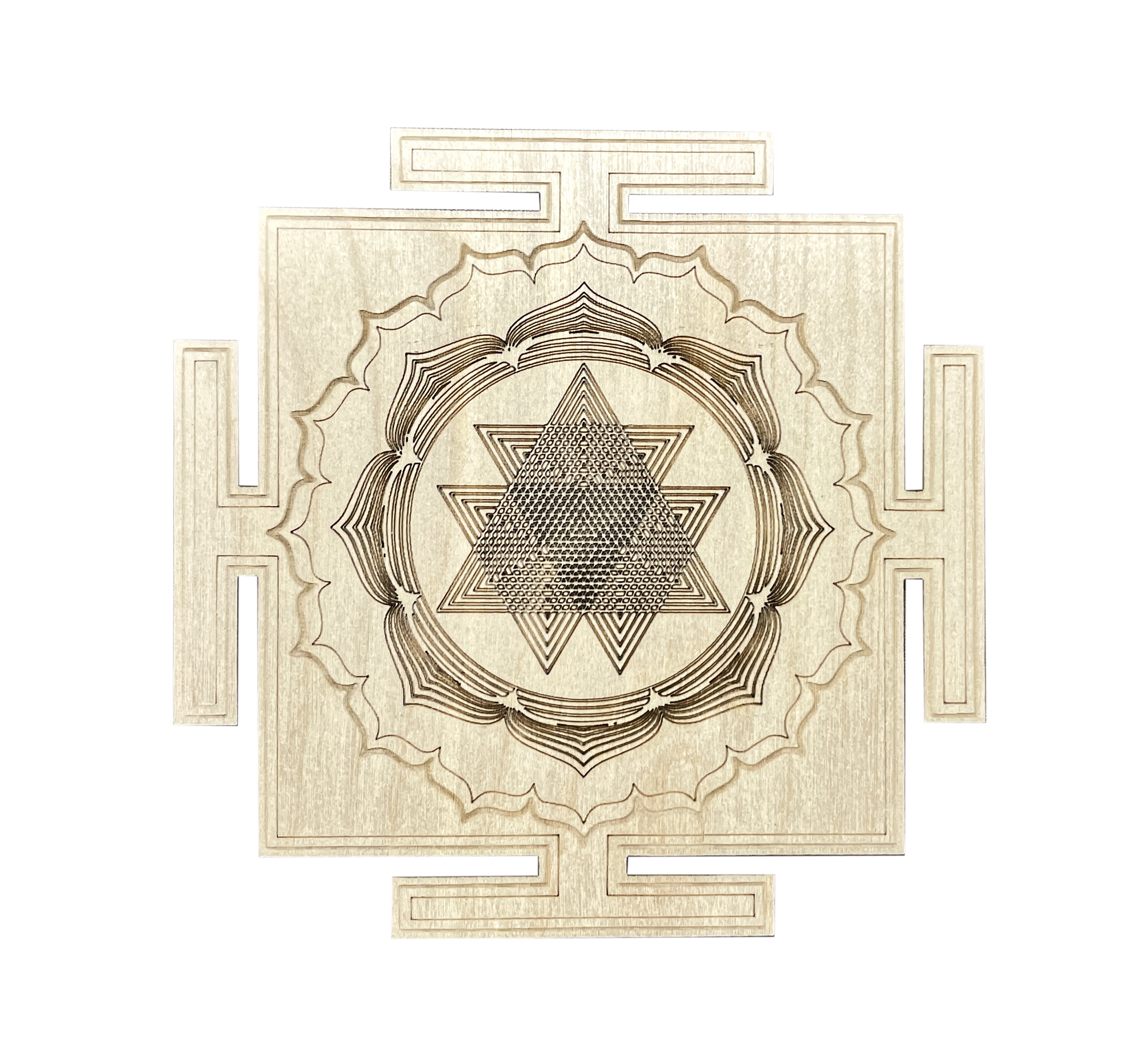 

Оберег Amrita sadhu Дурга-Янтра для медитации 14х14 см, светло-коричневый, Дурга-Янтра