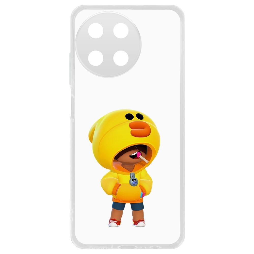 

Чехол-накладка Krutoff Clear Case Brawl Stars-Леон Салли для Realme 11 4G, Прозрачный