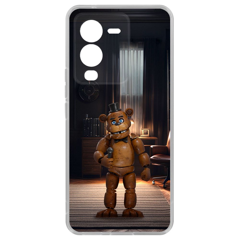 Чехол-накладка Krutoff Clear Case ФНАФ - Медведь Фредди для Vivo V25 Pro