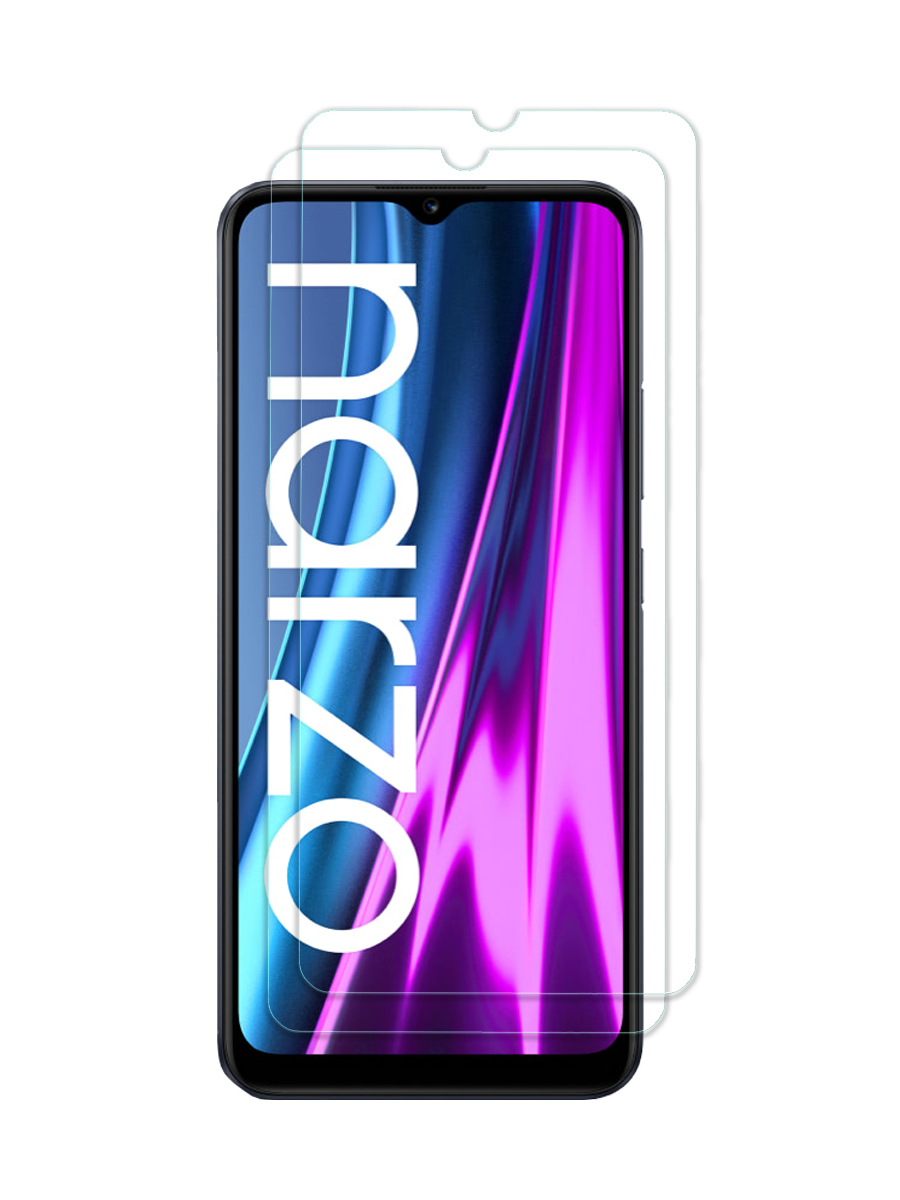

Защитное стекло 2 шт Realme Narzo 50A без рамки, с отступом от краев, ZTG-RLM-NRZ50A