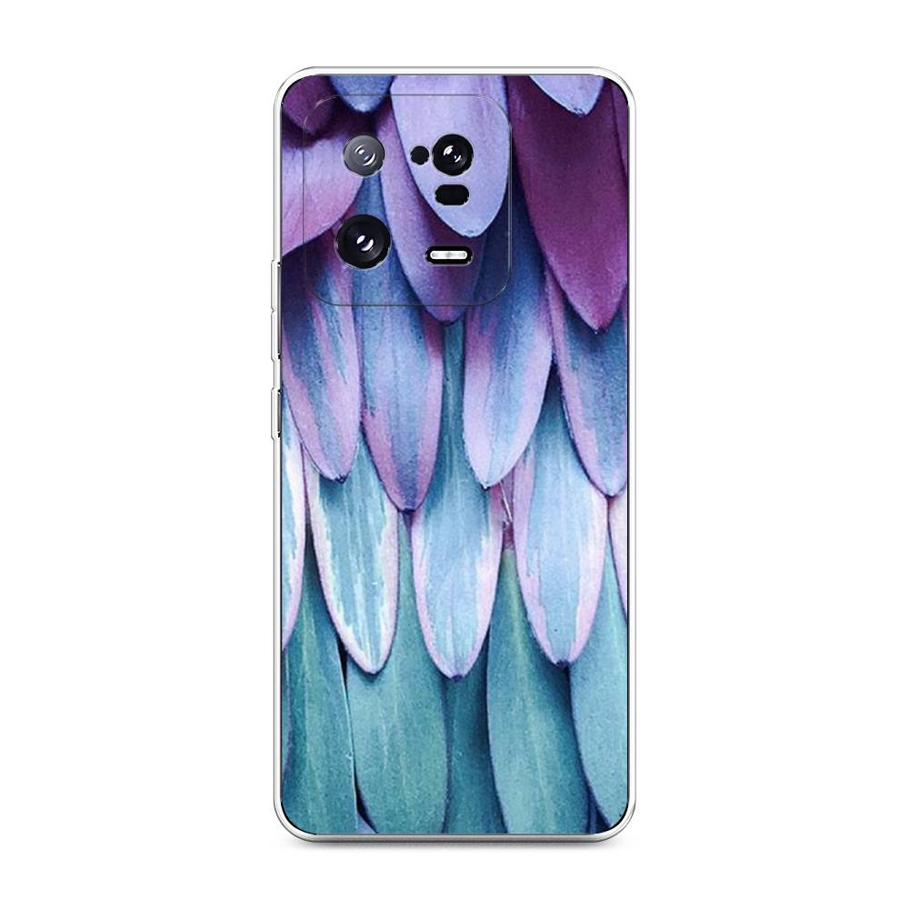

Чехол на Xiaomi 13 Pro 5G "Синее перо", Фиолетовый;голубой, 317350-3