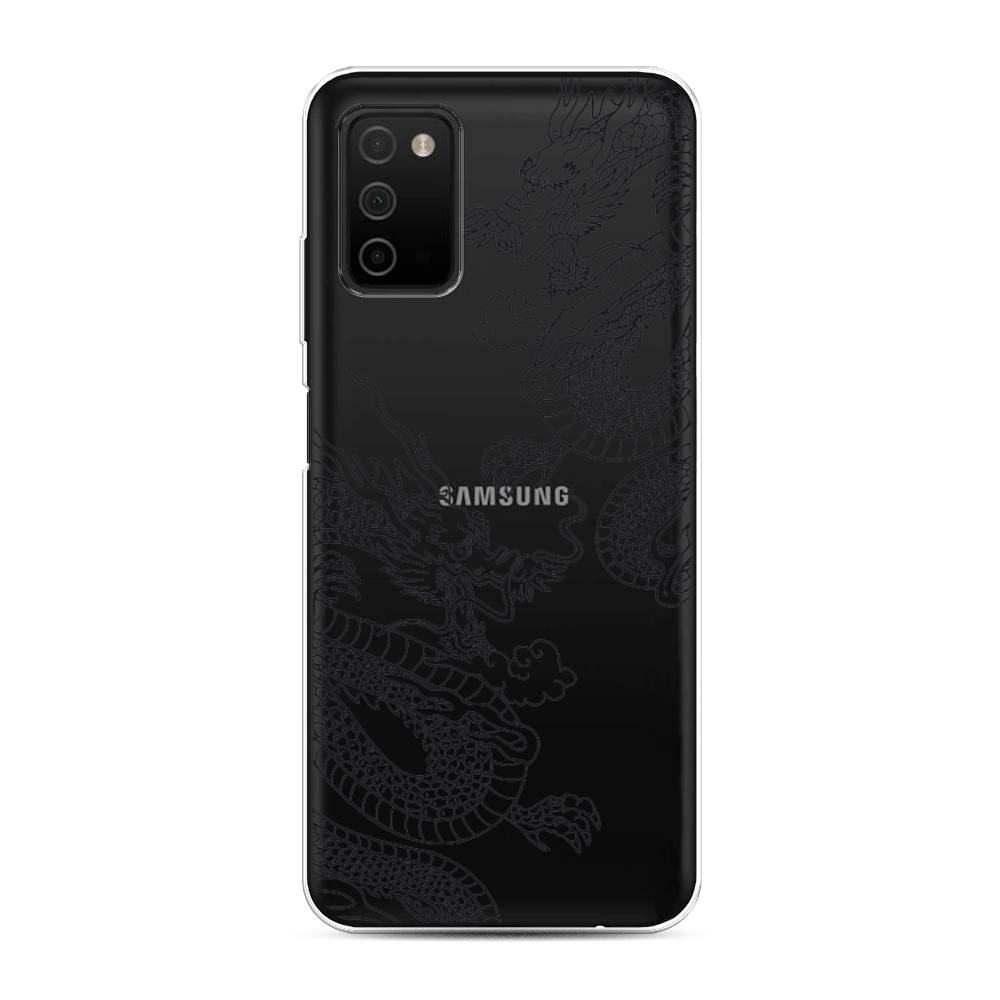 

Чехол на Samsung Galaxy A03s "Два китайских дракона", Серый;черный, 2103250-1