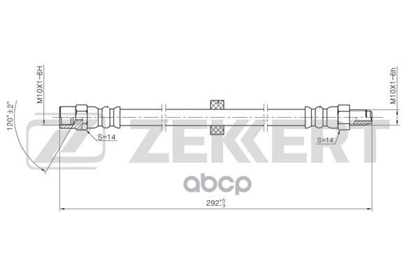 

ZEKKERT Шланг тормозной ZEKKERT bs9470