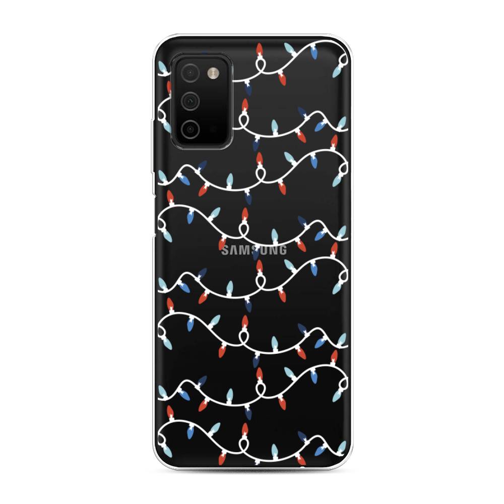 

Чехол на Samsung Galaxy A03s "Разноцветная гирлянда", Белый;красный;синий, 2103250-5