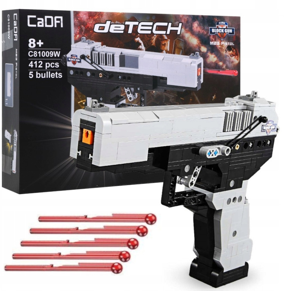 Конструктор-игрушка CADA deTech пистолет MK 23, 397 деталей - C81009W