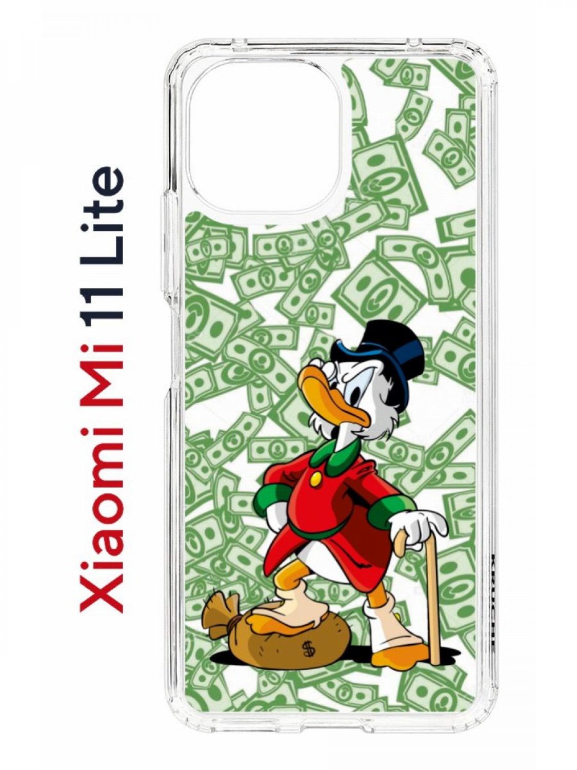 Чехол на Xiaomi Mi 11 Lite Kruche Print MacMoney,противоударный бампер,с защитой камеры