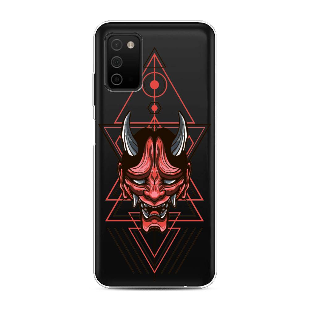 

Чехол на Samsung Galaxy A03s "Hanya Oni mask", Серый;красный;черный, 2103250-4