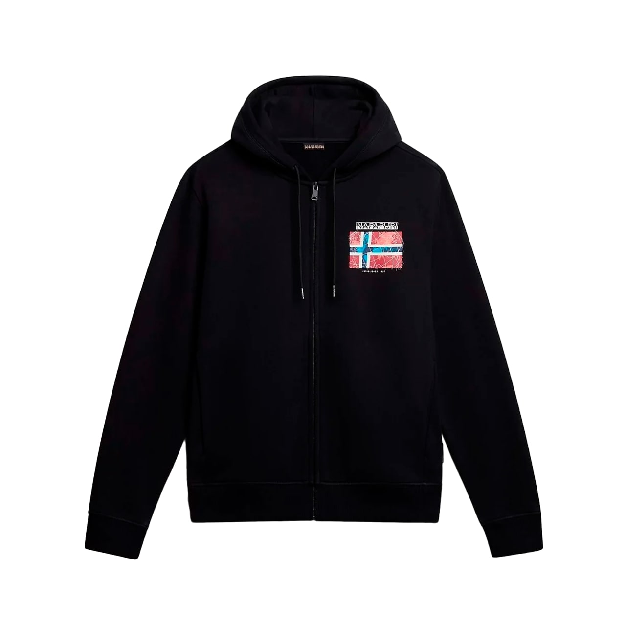 Худи мужское Napapijri Guiro Full-Zip черное L 18182₽