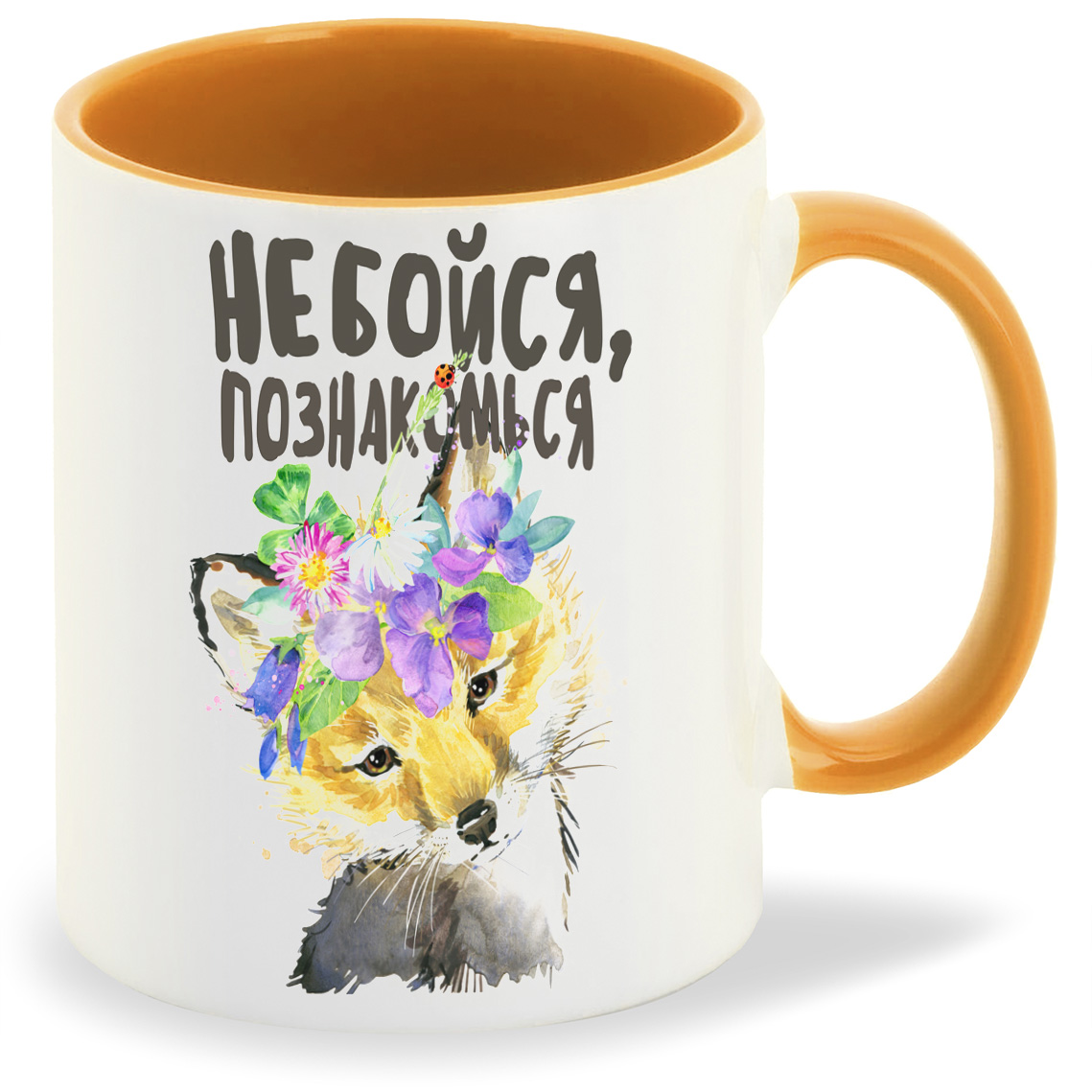 

Кружка CoolPodarok Прикол Не бойся познакомься, Прикол Не бойся познакомься
