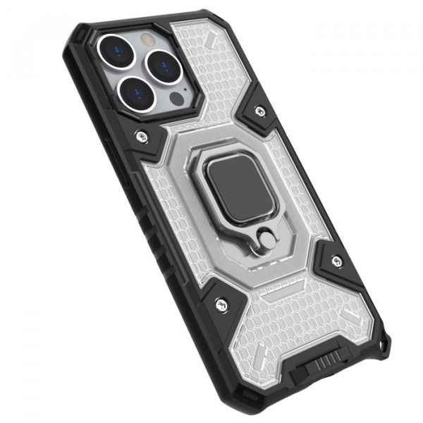 фото Honeycomb armor | противоударный чехол с защитой камеры и кольцом для iphone 13 pro epik