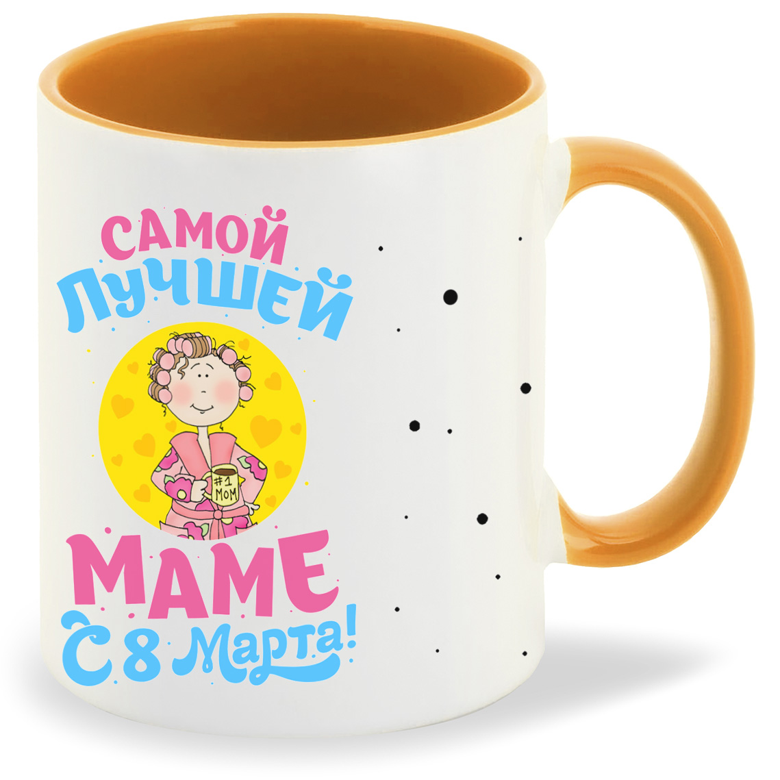 

Кружка CoolPodarok Самой лучшей маме с 8 марта, Самой лучшей маме с 8 марта