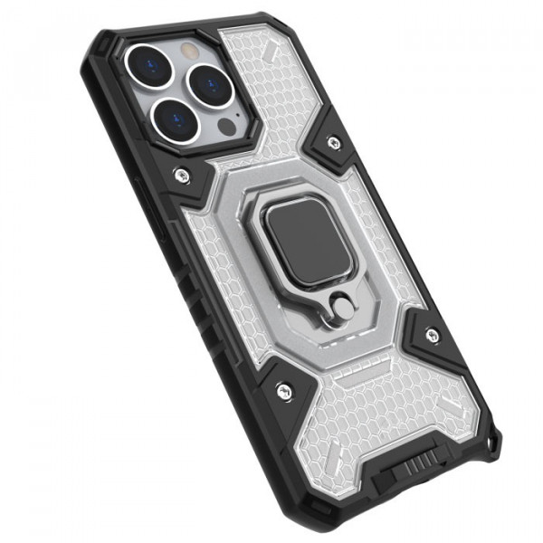 фото Honeycomb armor | противоударный чехол с защитой камеры и кольцом для iphone 12 pro max epik