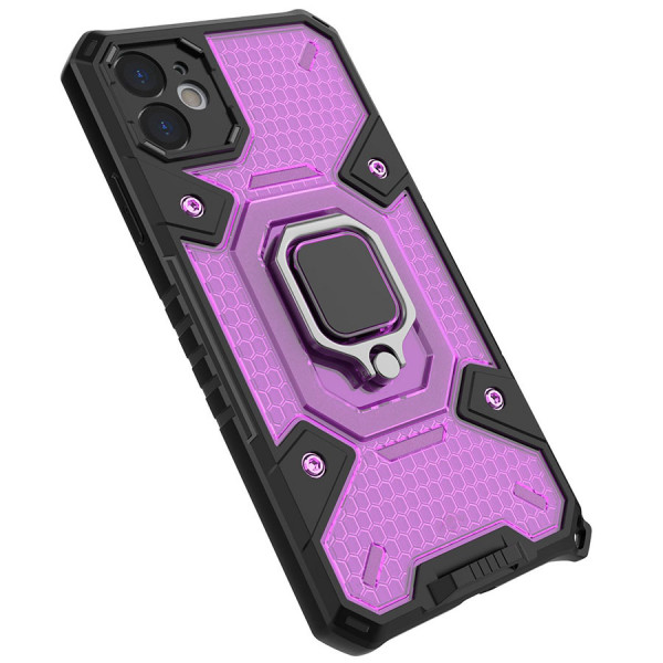 Honeycomb Armor  Противоударный чехол с защитой камеры и кольцом для iPhone 11