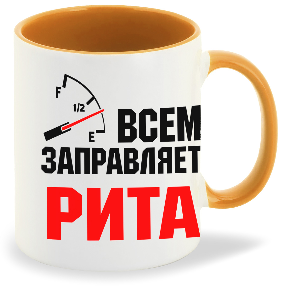 

Кружка CoolPodarok Кружка именная Всем заправляет Рита, Кружка именная Всем заправляет Рита