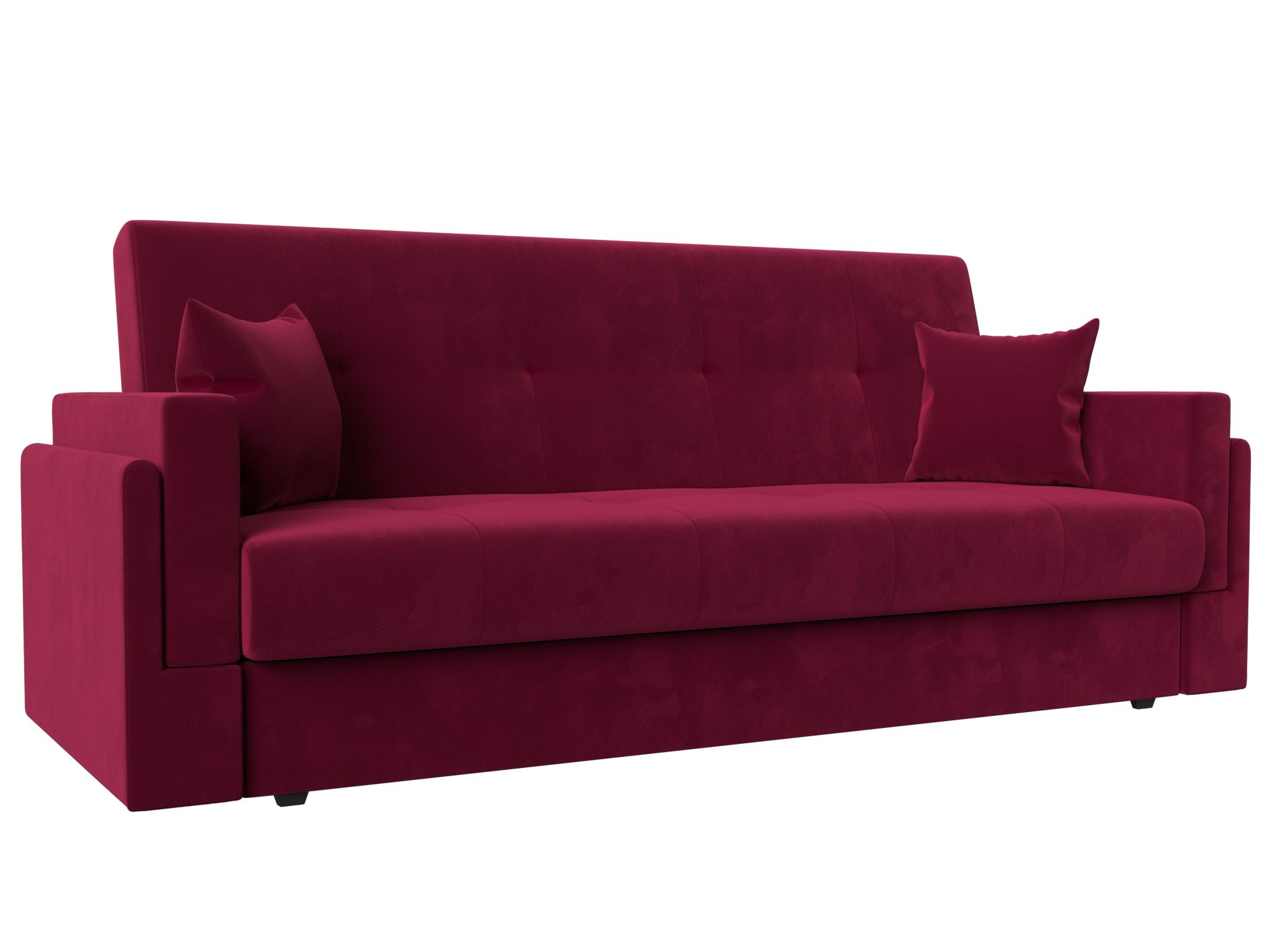 

Диван-книжка Лига Диванов Лига-015 микровельвет бордовый, Лига-015