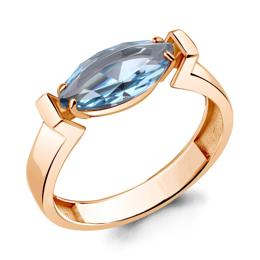 

Кольцо из серебра с топазом искусственным Aquamarine Aquamarine 6964992_925_з р, 6964992_925_з