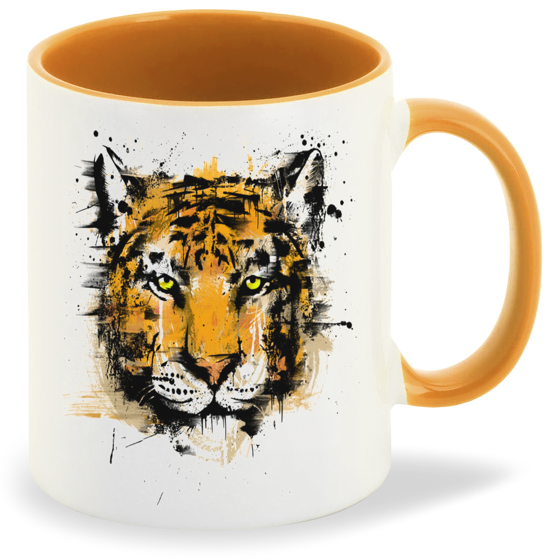 

Кружка CoolPodarok Животные Краски Тигр Рисунок, Животные Краски Тигр Рисунок