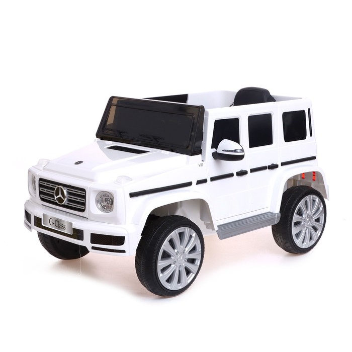 

Электромобиль Mercedes benz G500, EVA колеса, кожаное сидение, белый, "Mercedes benz G500", EVA колеса, кожаное сидение, белый