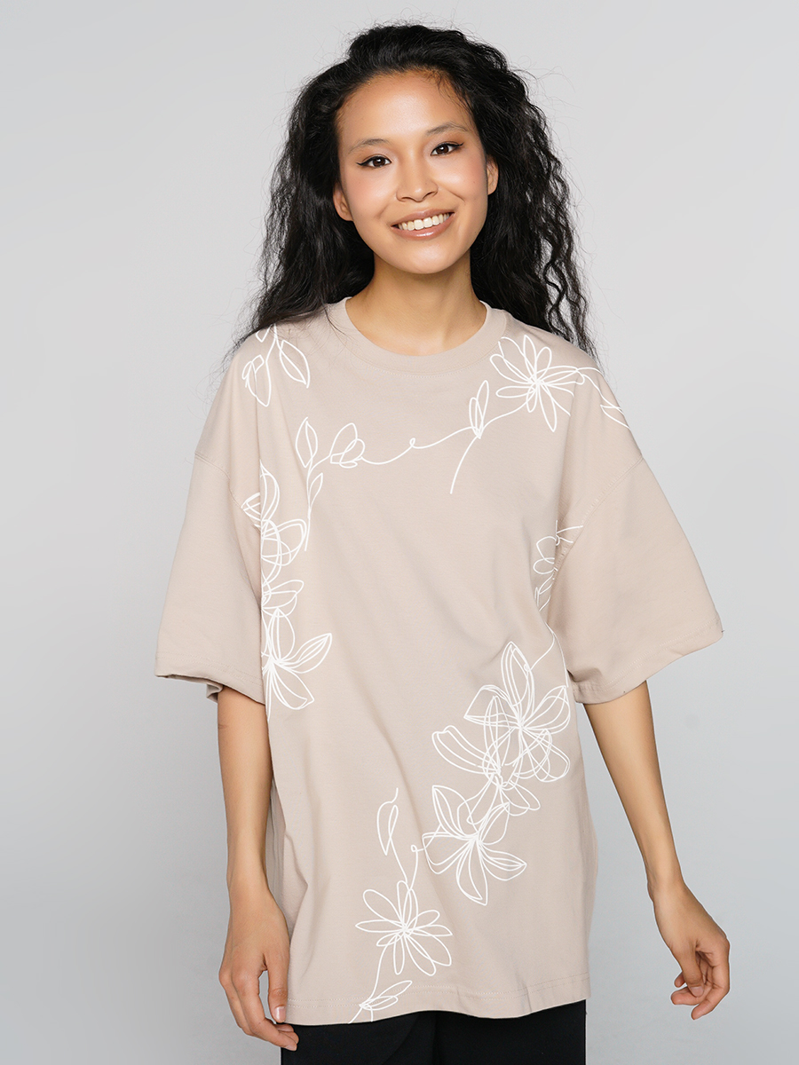 

Футболка женская ТВОЕ 84292 бежевая M/L, 84292