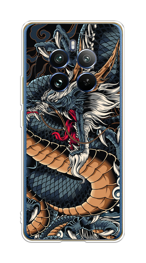 

Чехол на Realme 12 Pro/Realme 12 Pro Plus "Japanese Dragon", Коричневый;черный;синий, 2516250-1