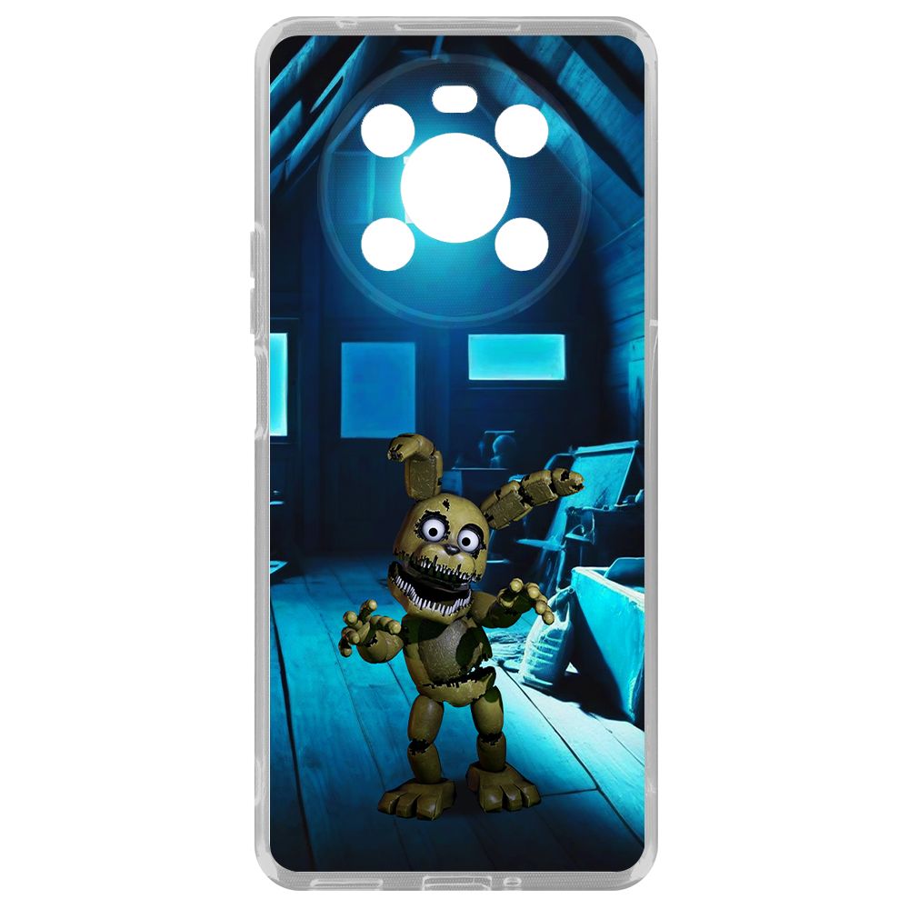 

Чехол-накладка Krutoff Clear Case ФНАФ - Плюштрап для Honor X9, Прозрачный