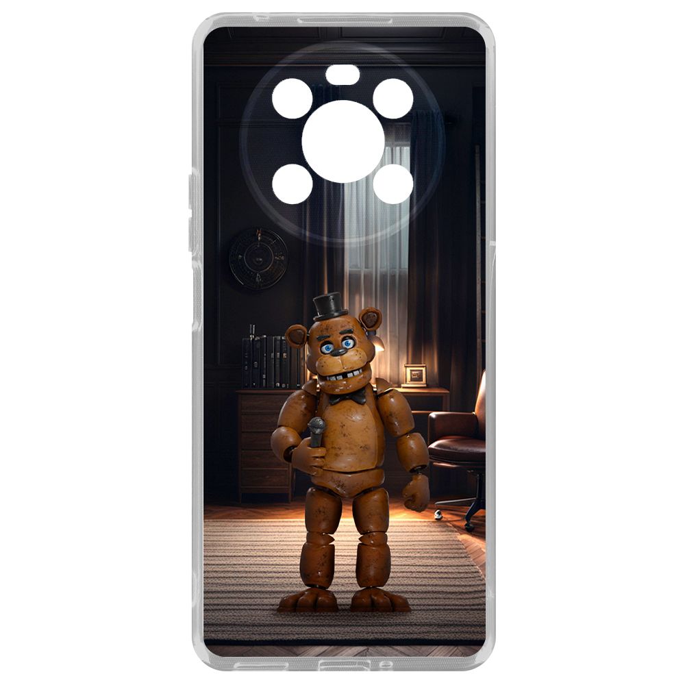 

Чехол-накладка Krutoff Clear Case ФНАФ - Медведь Фредди для Honor X9, Прозрачный