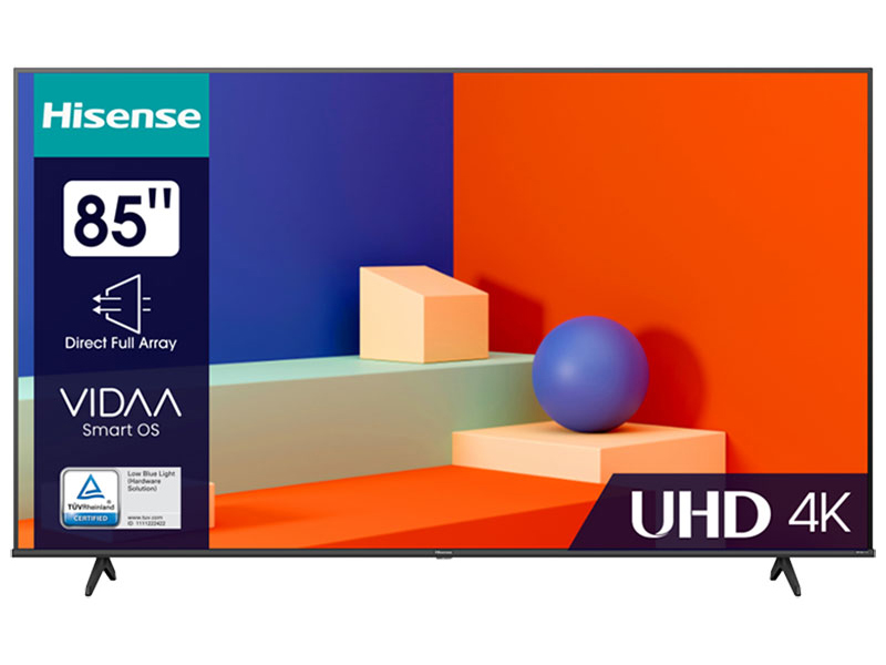 

Телевизор Hisense 85A6K, 85"(216 см), UHD 4K, Черный, 85A6K