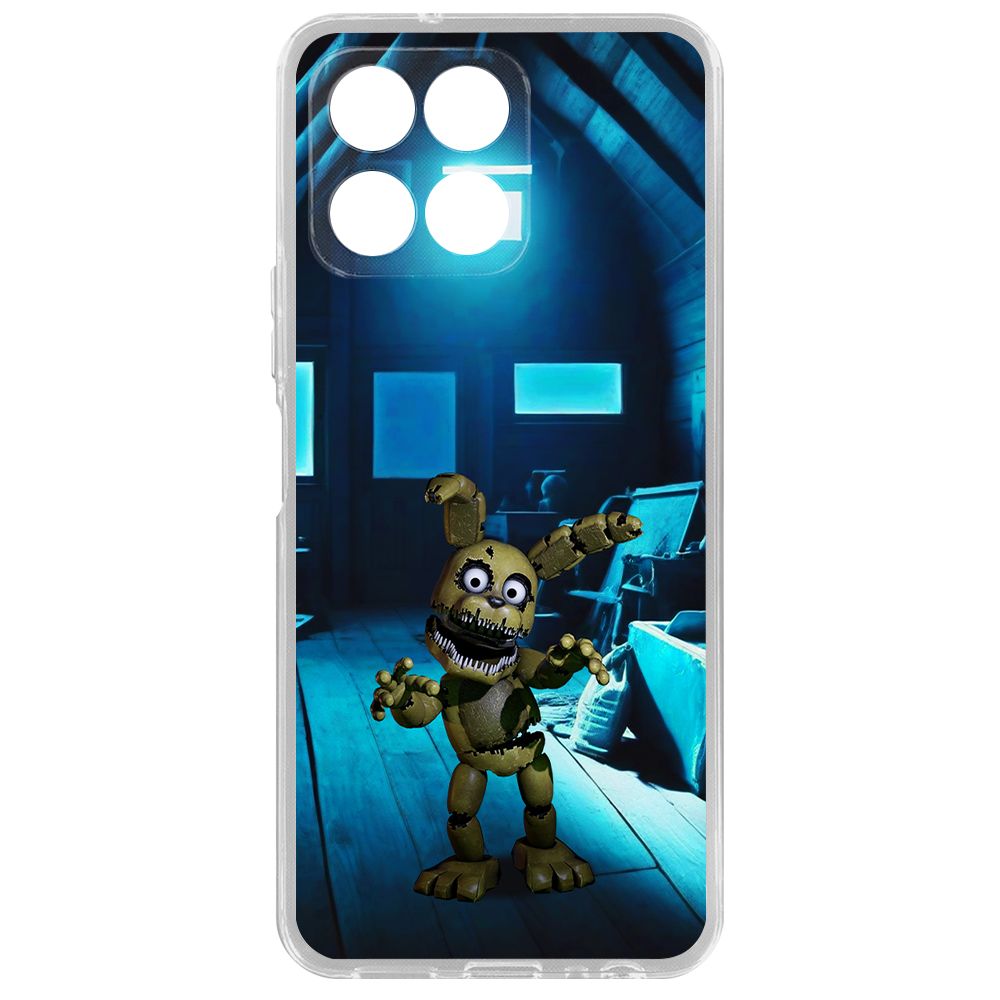 

Чехол-накладка Krutoff Clear Case ФНАФ - Плюштрап для Honor X6, Прозрачный