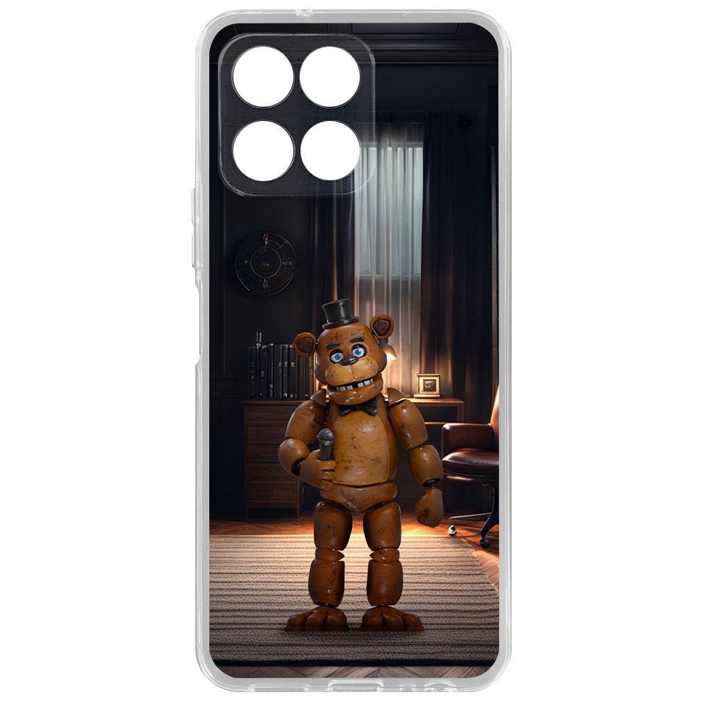 

Чехол-накладка Krutoff Clear Case ФНАФ - Медведь Фредди для Honor X6, Прозрачный