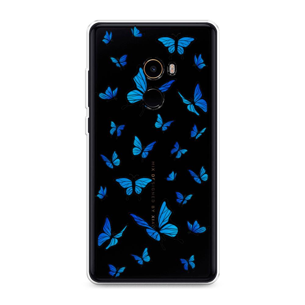 

Чехол Awog на Xiaomi Mi Mix 2 "Синие бабочки", Разноцветный, 32550-1