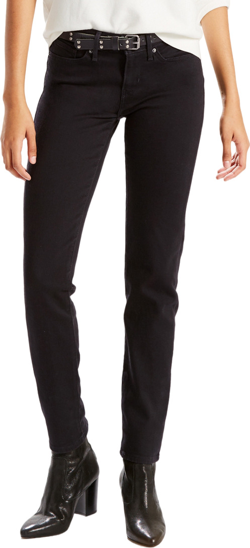 

Джинсы женские LEVIS Women 712 Slim Jeans черные 25/34, Черный, Women 712 Slim Jeans